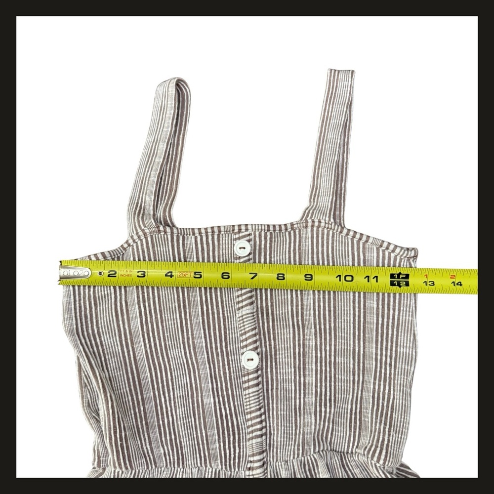 Caution to the Wind Striped Button Front Tiered Midi Sundress Women’s Small EUC - Picture 8 of 11